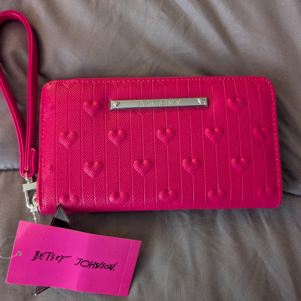Betsey Johnson Pink Heart Wallet